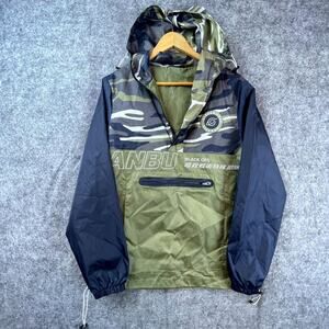 Box Lunch Kakashi Anbu Black Ops Naruto Windbreaker Jacket Men XS Shippuden Camo